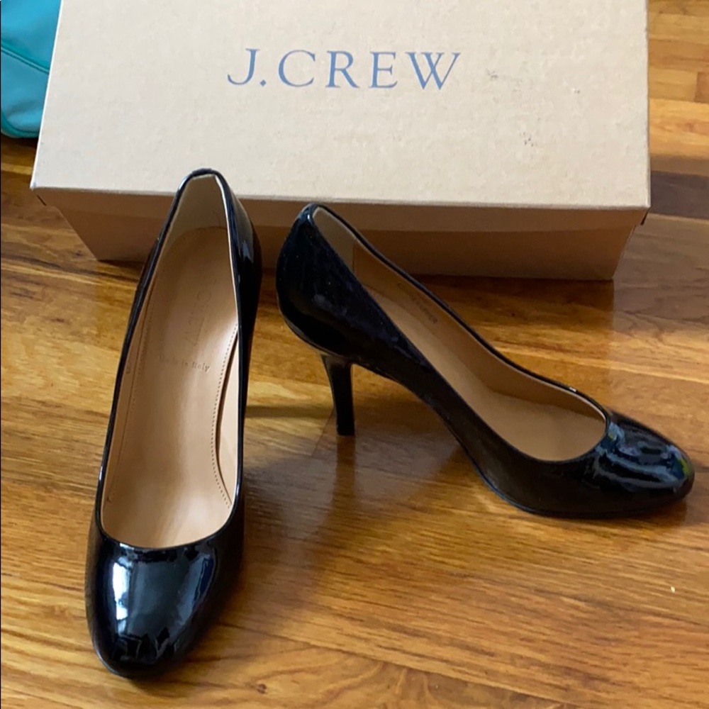 *NEW* Jcrew Mona Black Patent Pumps